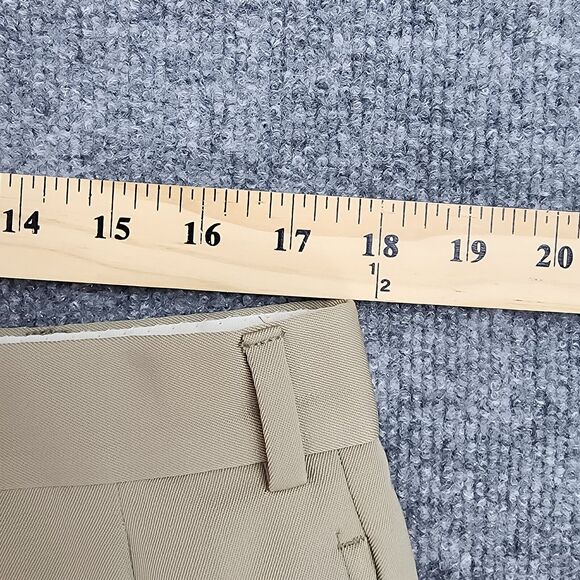 VTG Brooks Brothers Pants Mens 36x28.5 Beige Wool Pleated Cuffed USA Made Casual - Picture 5 of 16